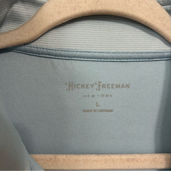 Hickey Freeman Light Blue Quarter Zip Up Long Sleeve Sweater Men’s Size Large - Picture 4 of 7